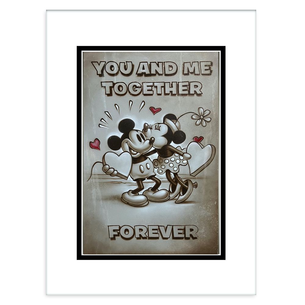 Mickey and Minnie Mouse ”You and Me Together” Deluxe Print by Noah – Purchase Online Now