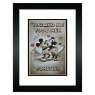Mickey and Minnie Mouse ''You and Me Together'' Framed Deluxe Print by Noah