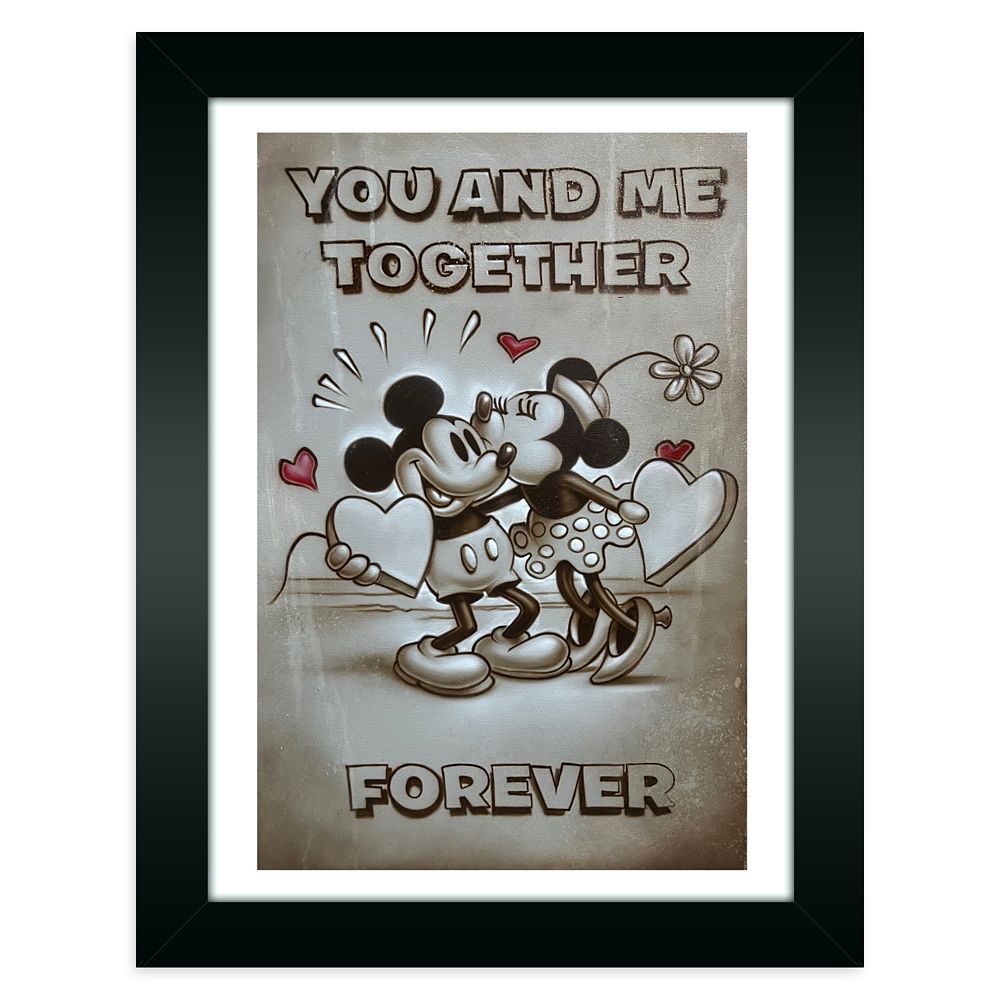 Mickey and Minnie Mouse ”You and Me Together” Special Limited Edition Giclée on Canvas by Noah is now out