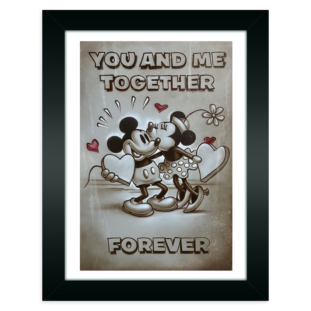 Mickey and Minnie Mouse ''You and Me Together'' Special Limited Edition Giclée on Canvas by Noah