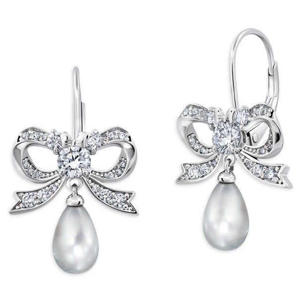 Minnie Mouse Shell Pearl Earrings by CRISLU
