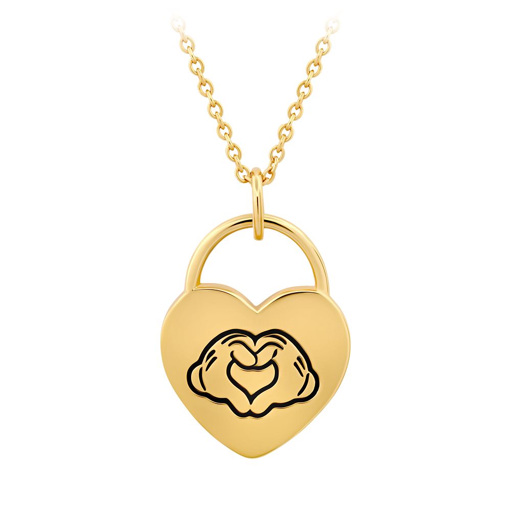 Mickey Mouse Heart Hands Necklace by CRISLU is now out for purchase