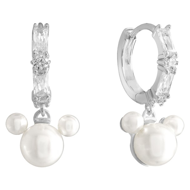 Mickey Mouse Icon Pearl Earrings by Rebecca Hook