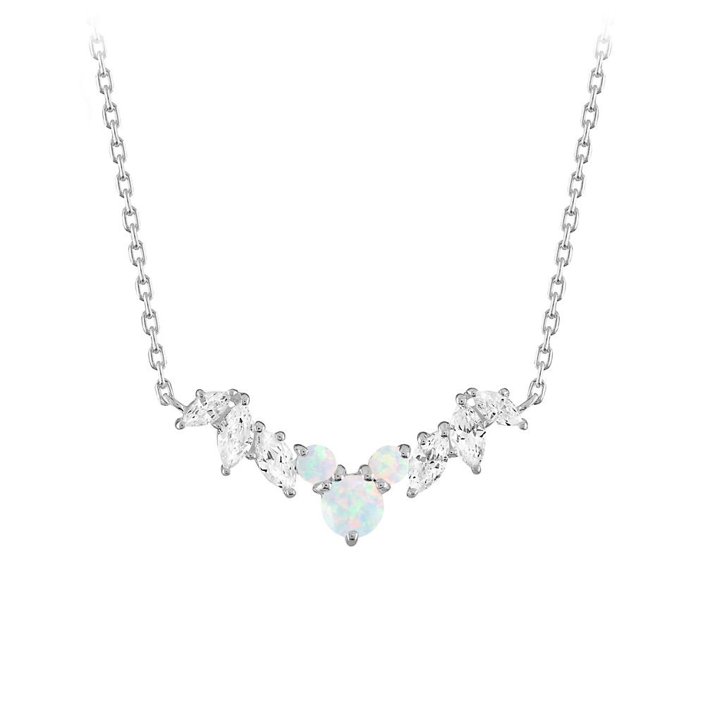 Mickey Mouse Synthetic Opal Icon Necklace by Rebecca Hook is now available for purchase