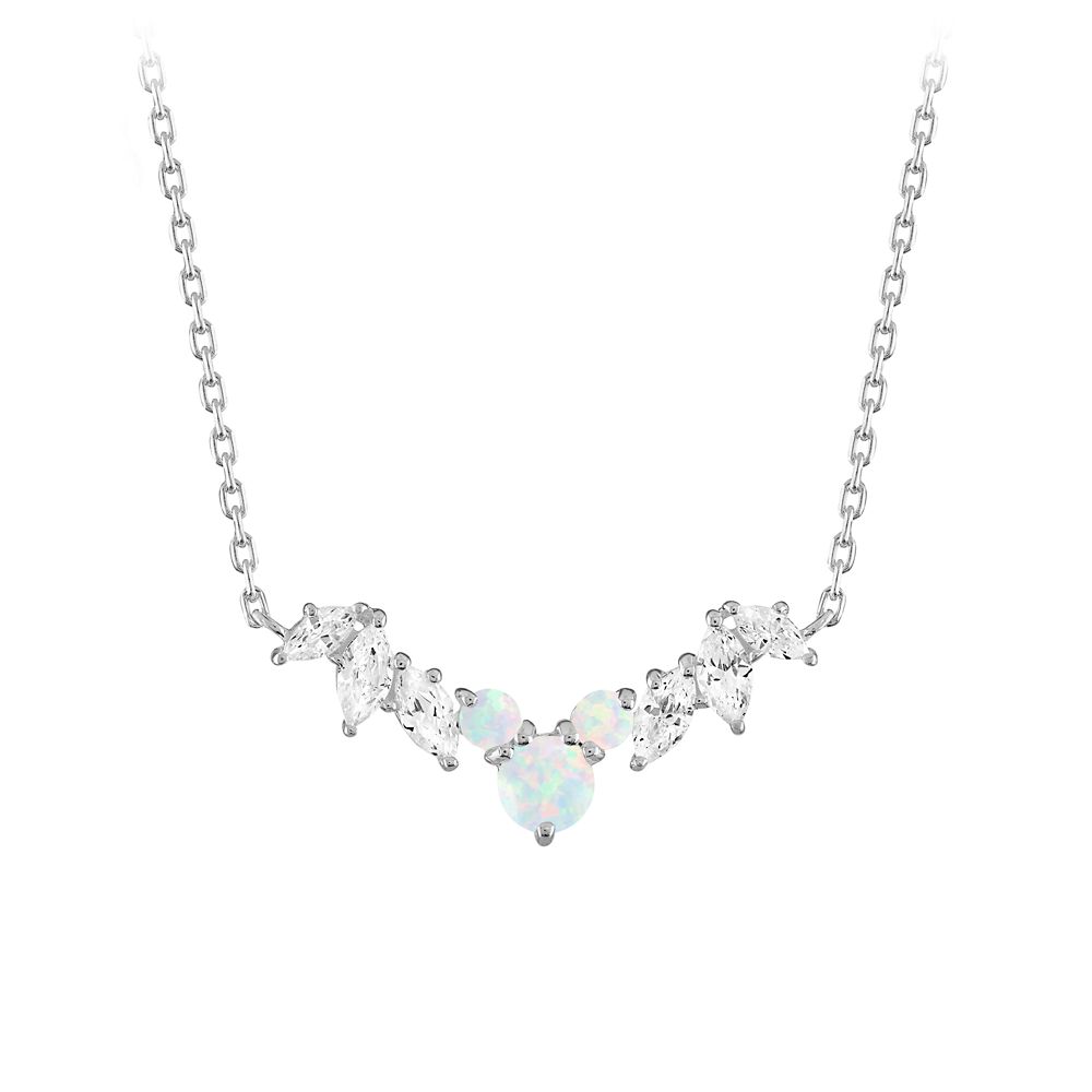 Mickey Mouse Synthetic Opal Icon Necklace by Rebecca Hook