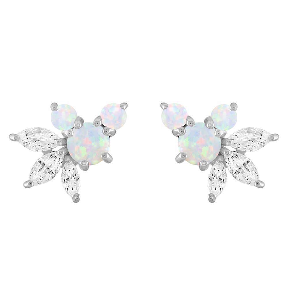 Mickey Mouse Synthetic Opal Icon Earrings by Rebecca Hook now available