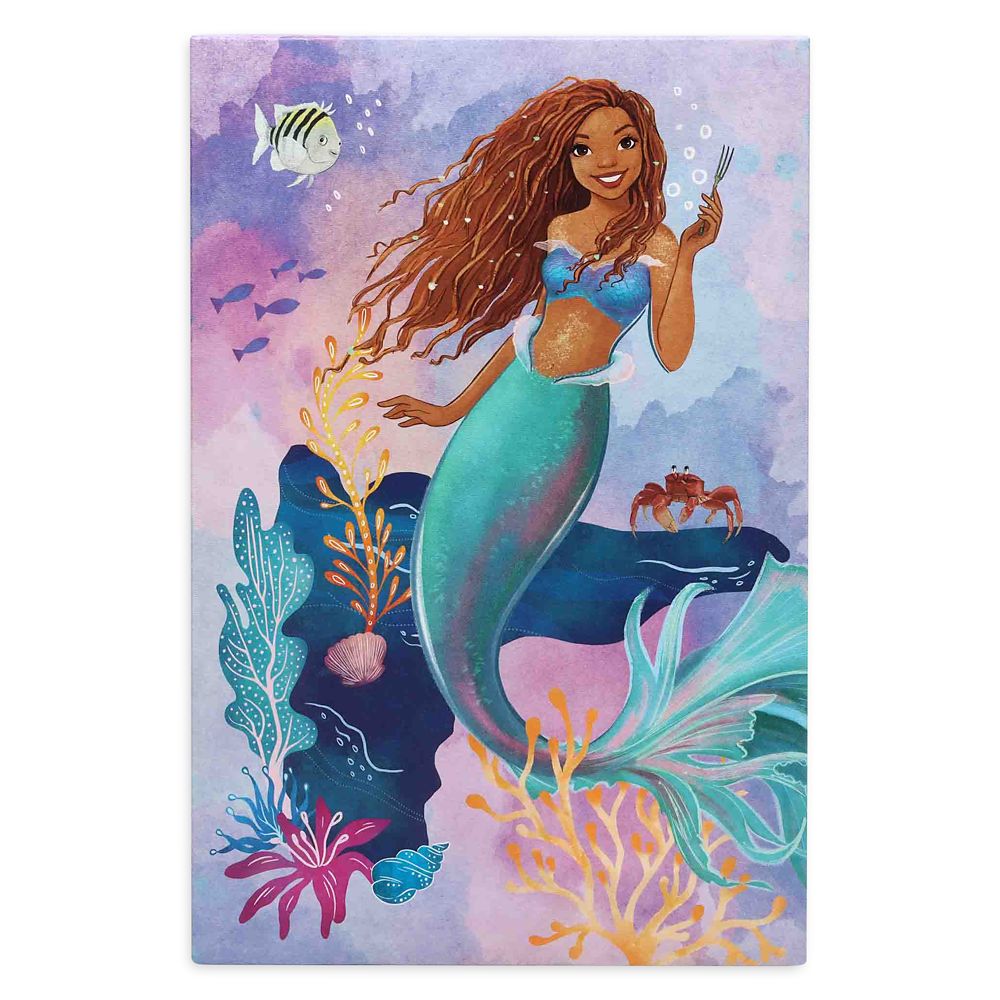 The Little Mermaid Underwater Watercolor Canvas Wall Décor – Live Action Film