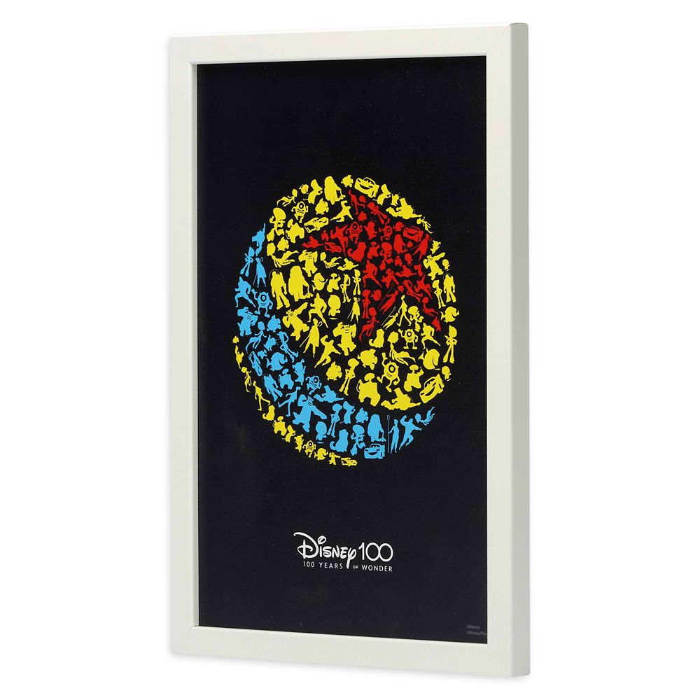 Pixar Ball 100-Year Anniversary Framed Wood Wall Décor – Disney100