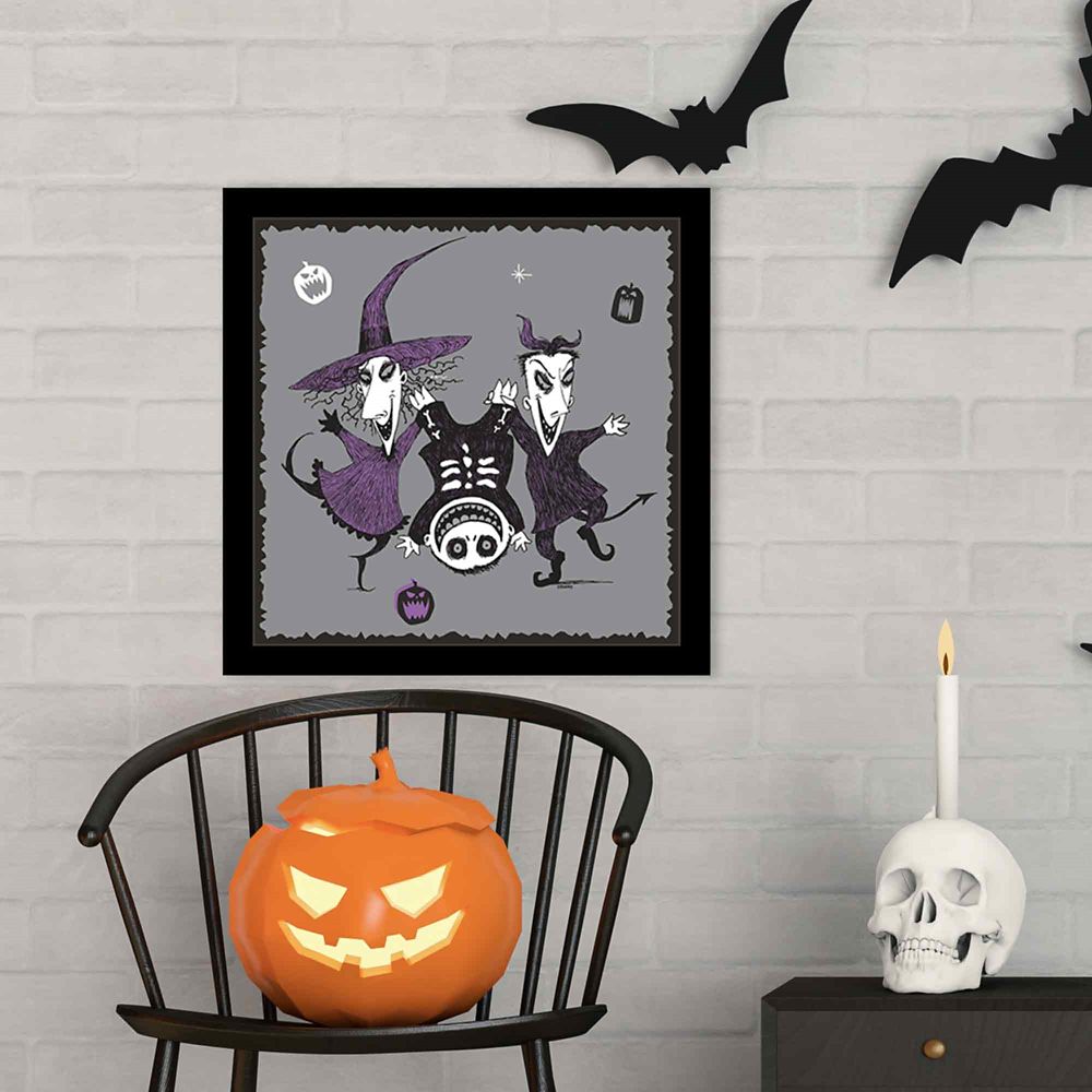 Lock, Shock and Barrel Framed Wood Wall Décor – The Nightmare Before Christmas