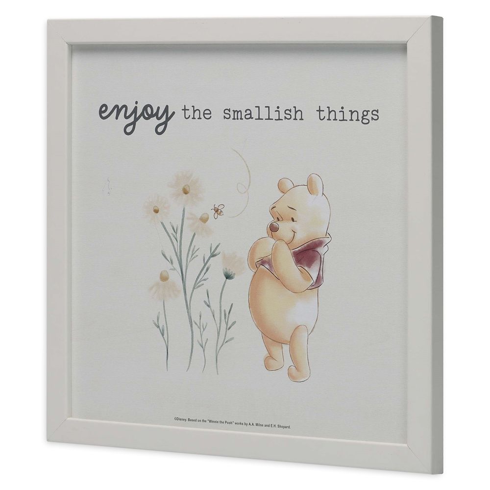 Winnie the Pooh ''Enjoy the Smallish Things'' Framed Wood Wall Décor