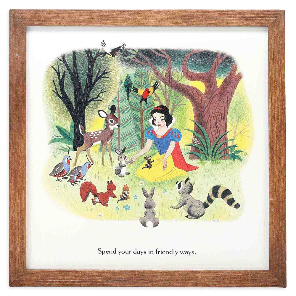 Snow White Little Golden Book Framed Wood Wall Décor