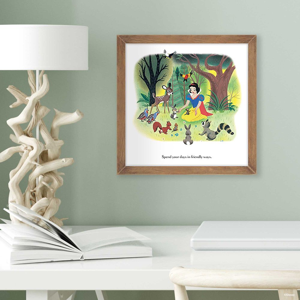 Snow White Little Golden Book Framed Wood Wall Décor