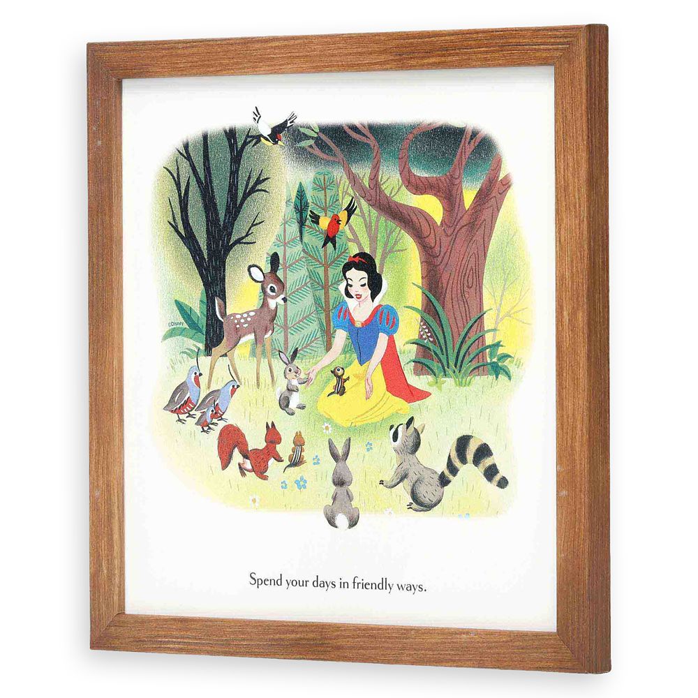 Snow White Little Golden Book Framed Wood Wall Décor