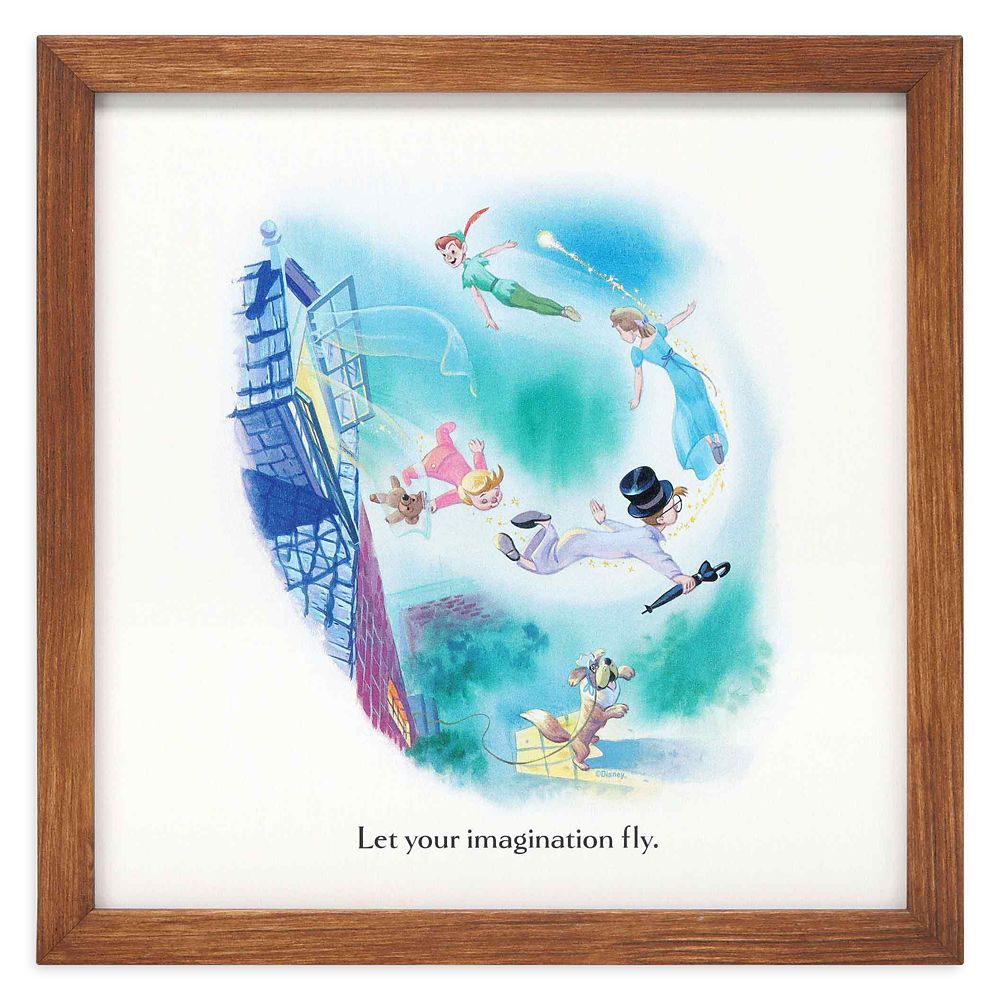 Peter Pan Little Golden Book Framed Wood Wall Décor