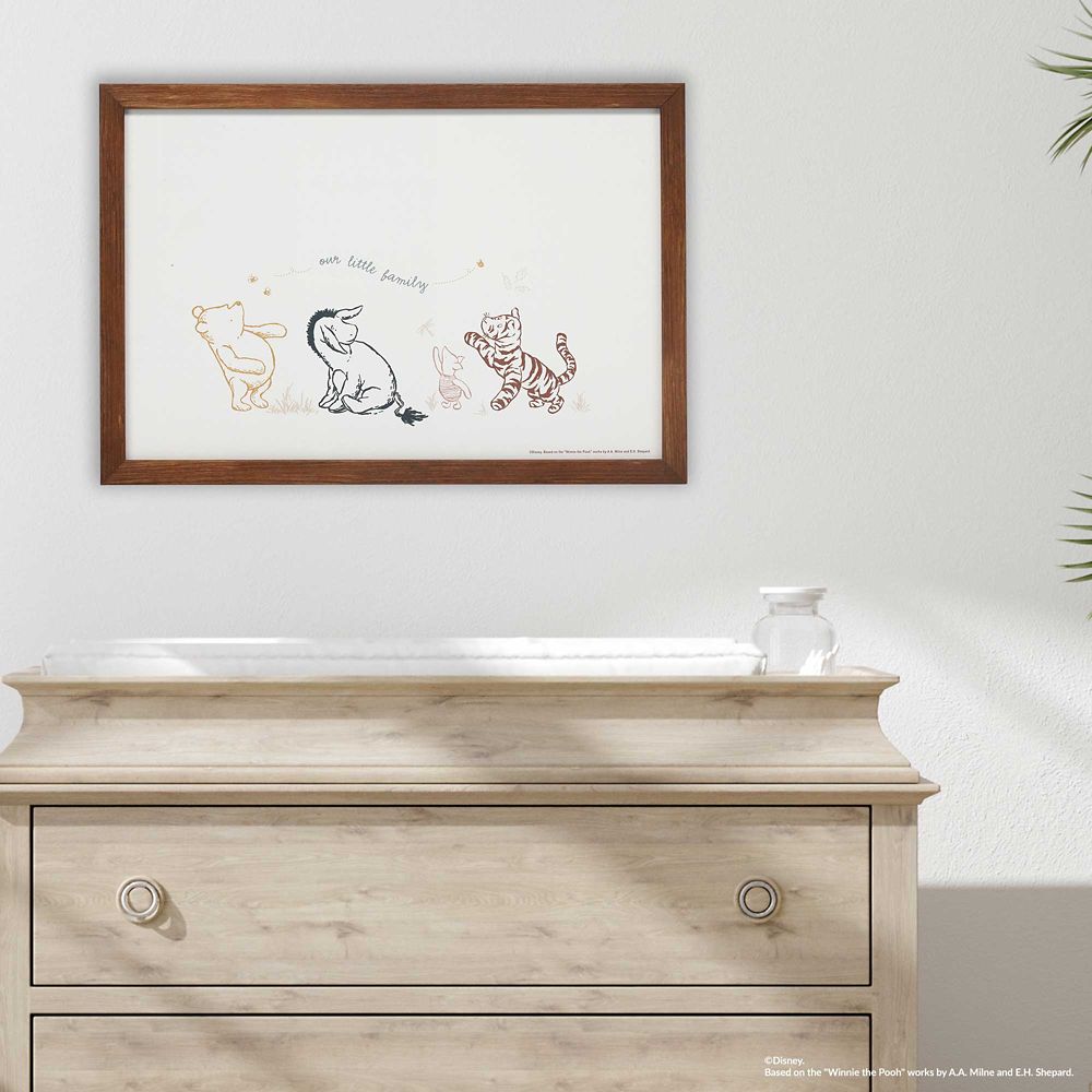 Winnie the Pooh and Pals ''Our Little Family'' Framed Wood Wall Décor