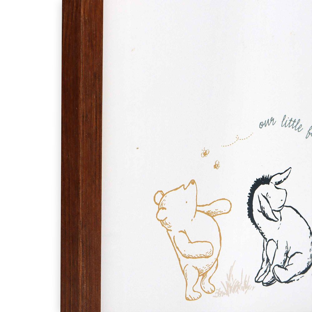 Winnie the Pooh and Pals ''Our Little Family'' Framed Wood Wall Décor