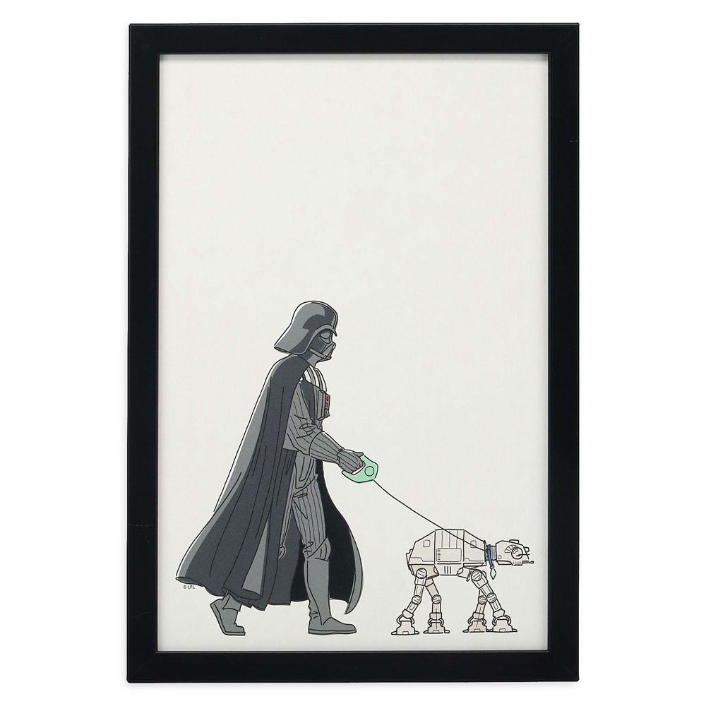 Darth Vader and AT-AT Framed Wood Wall Décor – Star Wars – Buy Now