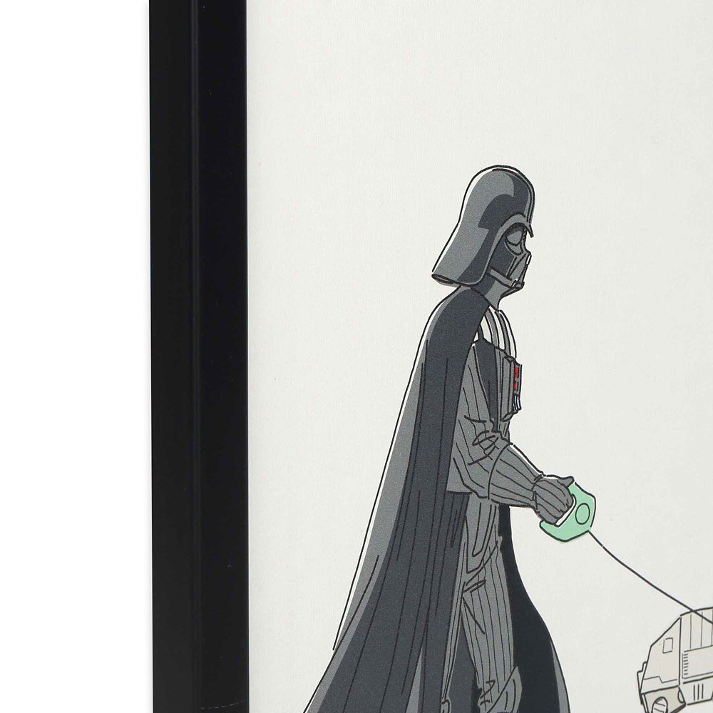 Darth Vader and AT-AT Framed Wood Wall Décor – Star Wars