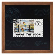 Winnie the Pooh 100-Year Anniversary Stamp Framed Wood Wall Décor – Disney100