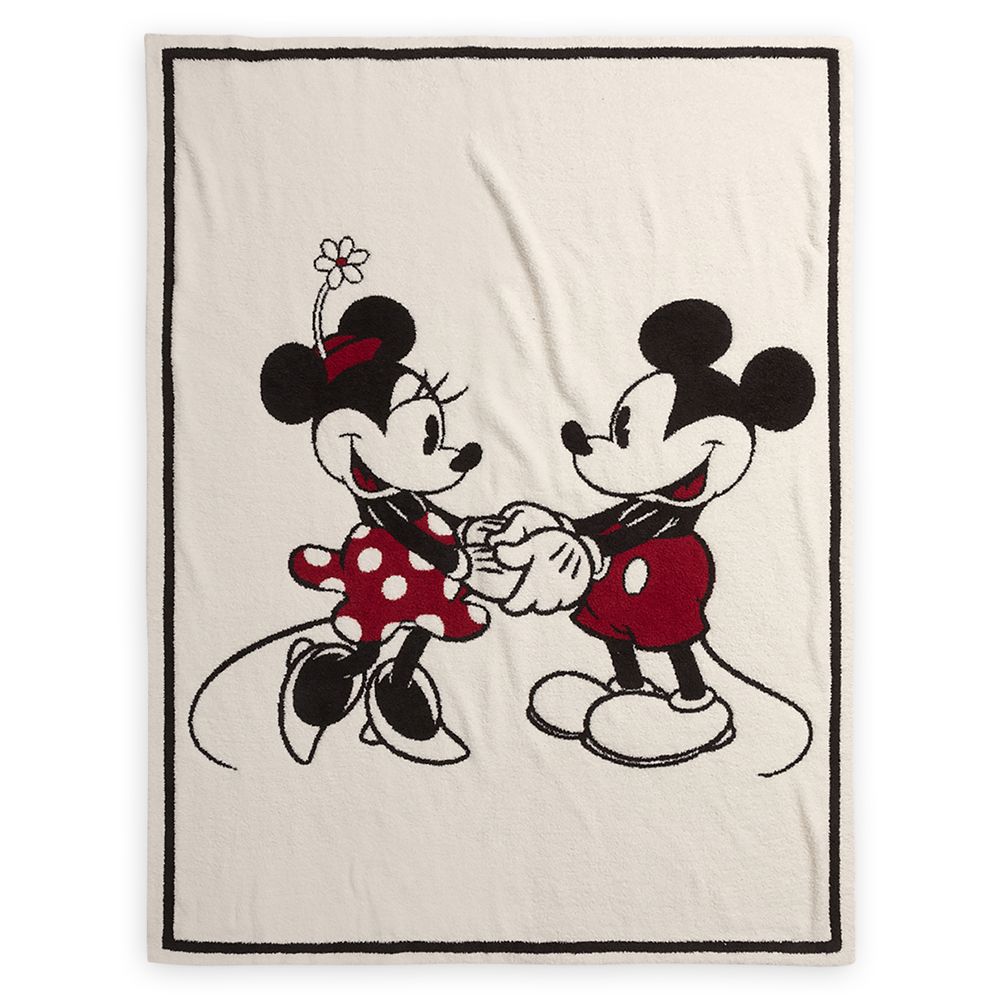 Mickey and Minnie Mouse Blanket by Barefoot Dreams available online