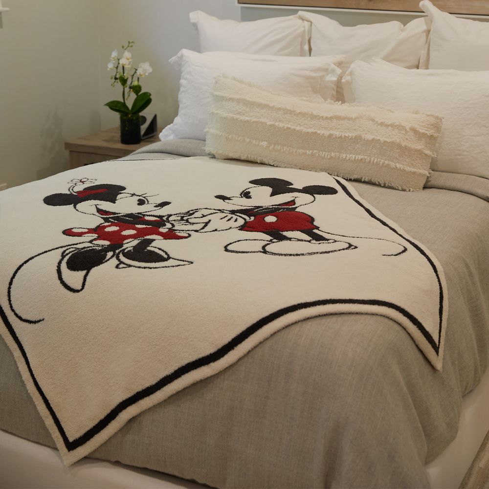 Mickey and Minnie Mouse Blanket by Barefoot Dreams