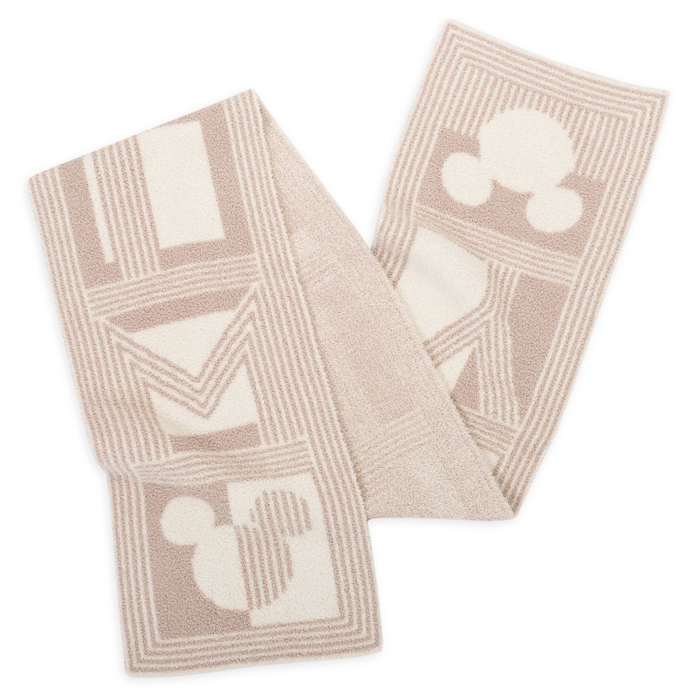 Mickey Mouse CozyChic® Scarf by Barefoot Dreams – Beige is available online for purchase
