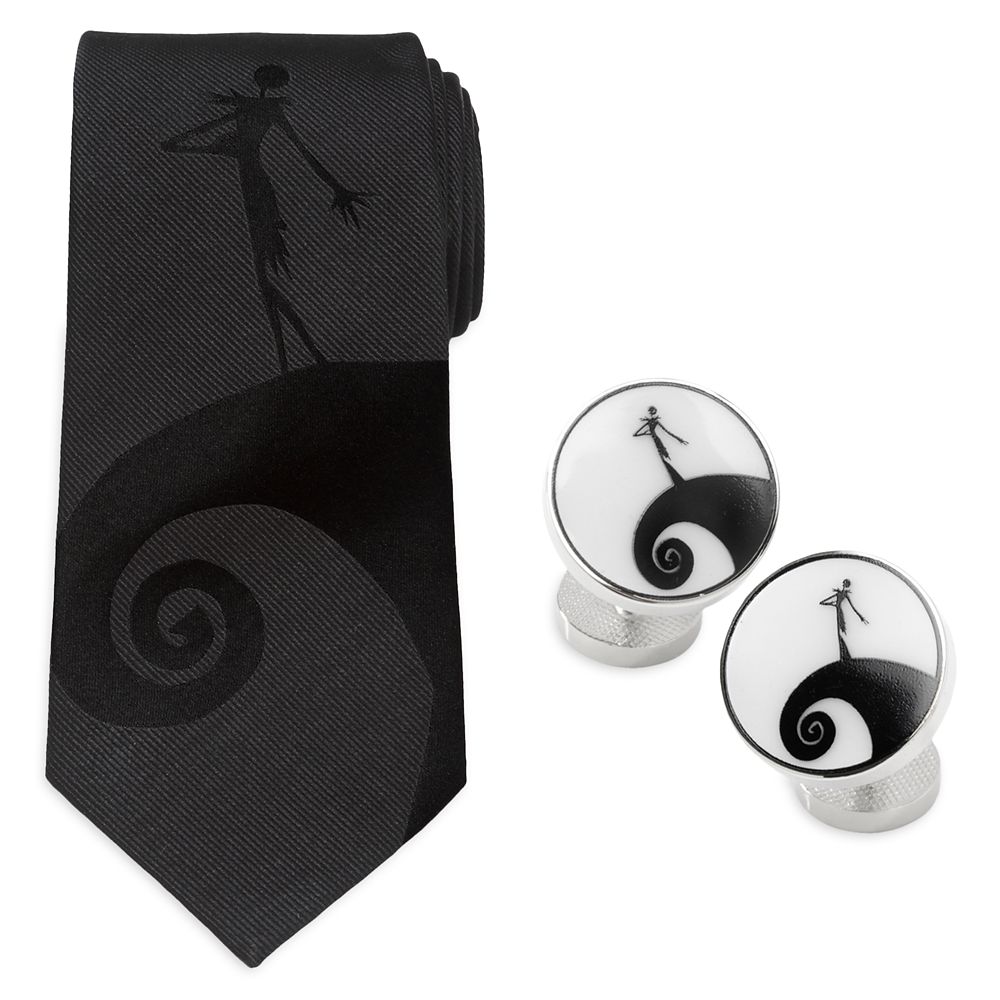 Jack Skellington Cufflinks and Tie Set – The Nightmare Before Christmas has hit the shelves for purchase