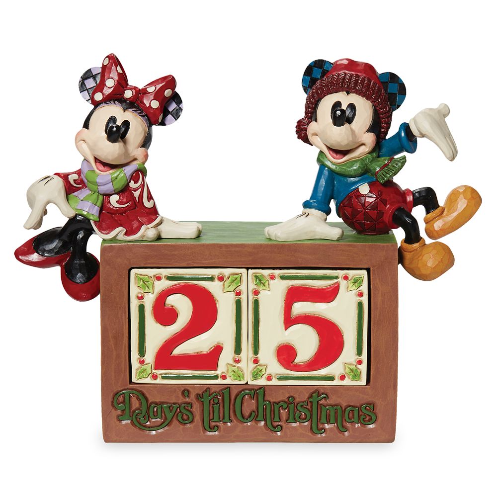 Mickey and Minnie Mouse The Christmas Countdown Calendar by Jim Shore Official shopDisney