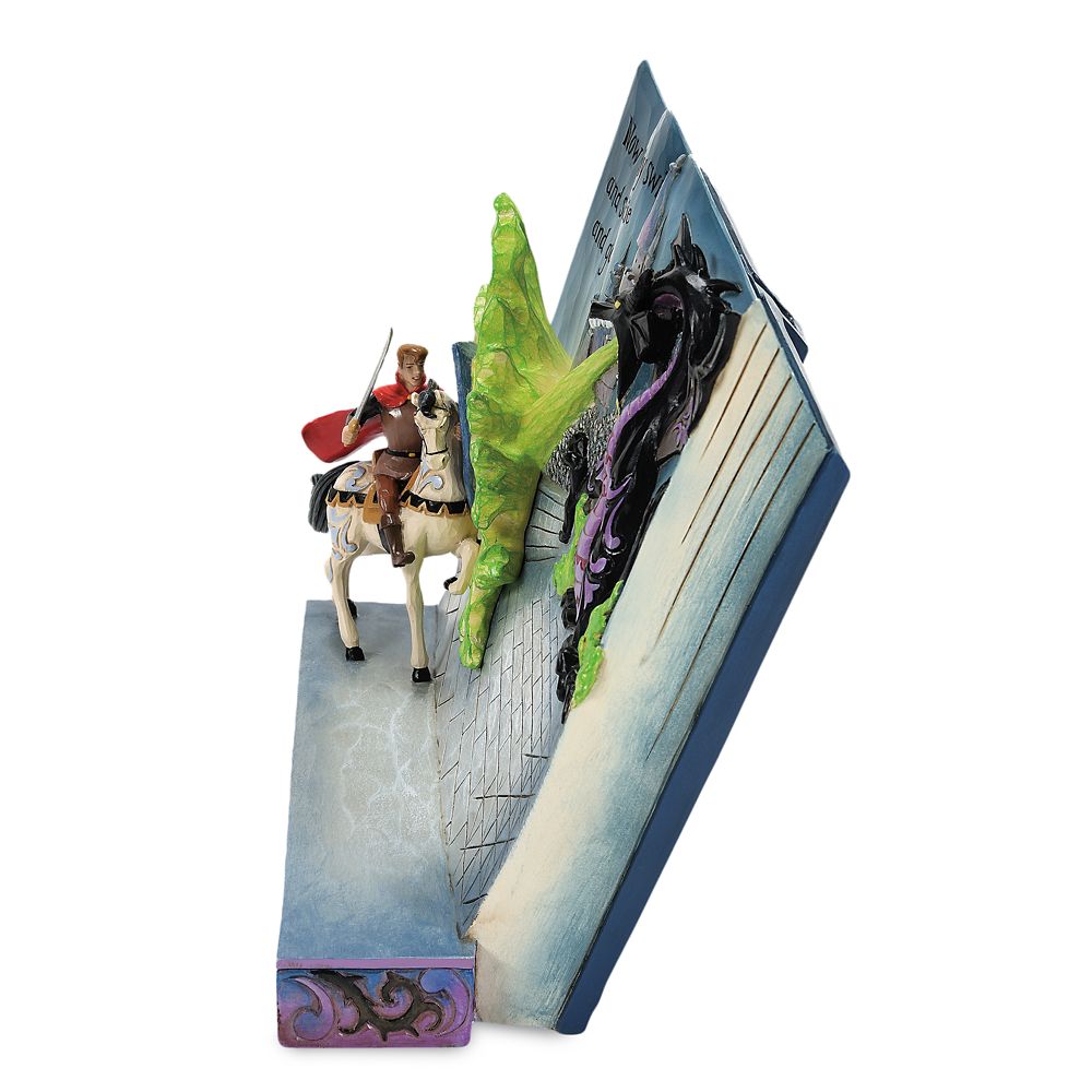 Prince Phillip and Maleficent as Dragon Storybook Figure by Jim Shore &ndash; Sleeping Beauty