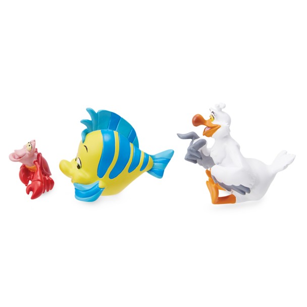 Sebastian, Flounder and Scuttle Mini Figure Set – The Little Mermaid