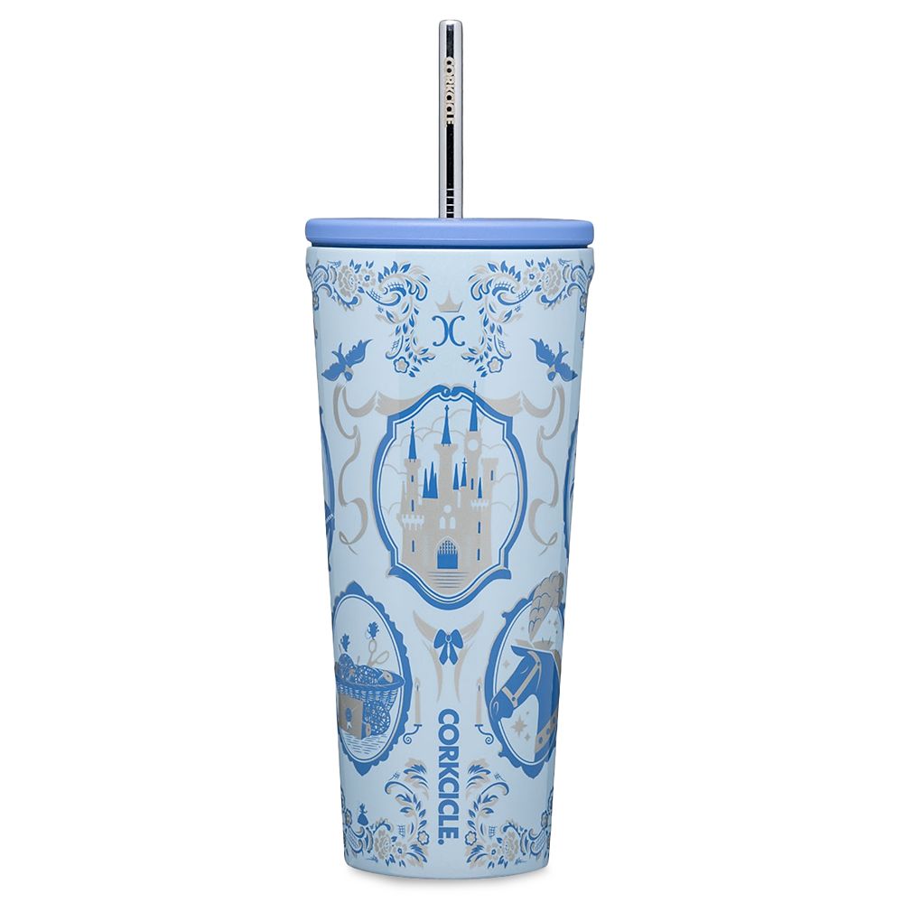 Cinderella Stainless Steel Tumbler with Straw by Corkcicle