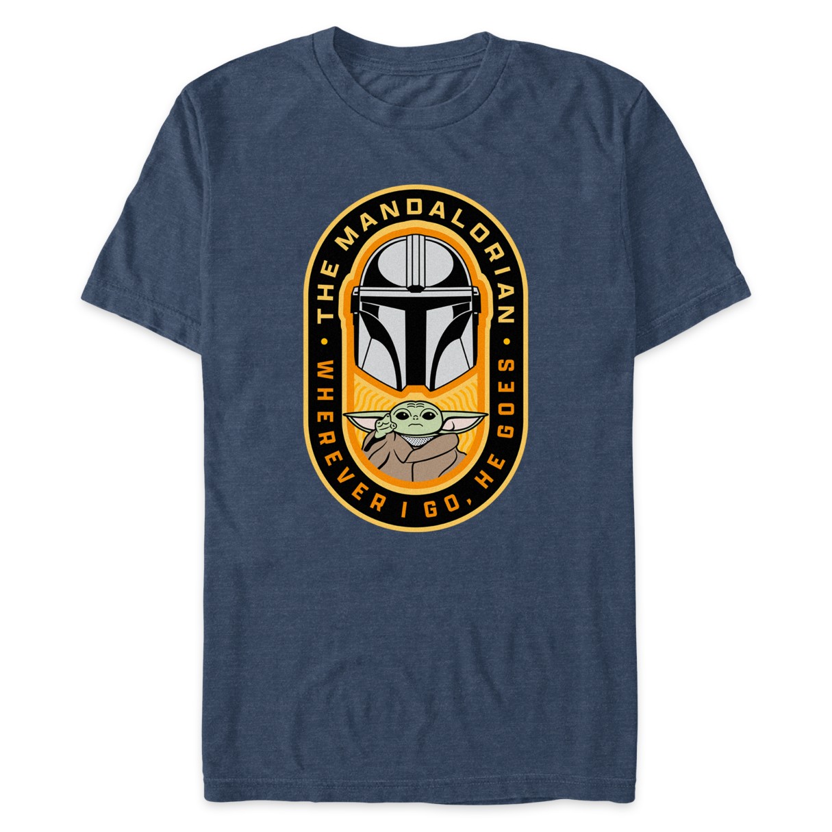 Star Wars: The Mandalorian ''Wherever I Go, He Goes'' T-Shirt for Adults