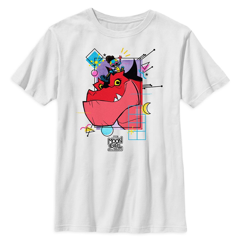Moon Girl and Devil Dinosaur T-Shirt for Kids here now