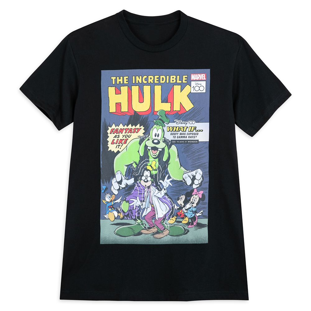 Mickey Mouse and Friends  The Incredible Hulk Comic T-Shirt for Adults  Disney100