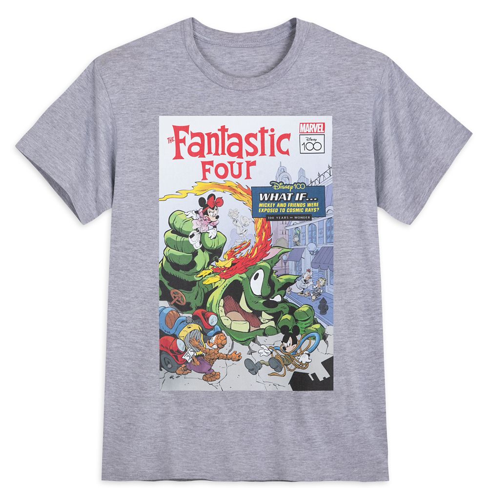 Mickey Mouse and Friends – Fantastic Four Comic T-Shirt for Adults –  Disney100