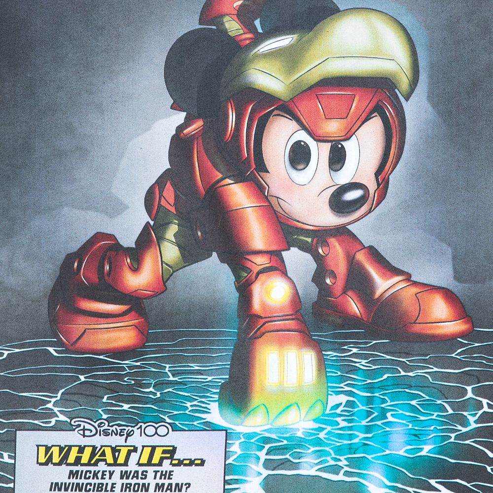 Mickey Mouse &ndash; The Invincible Iron Man Comic T-Shirt for Adults &ndash; Disney100