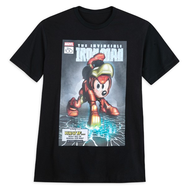 Mickey Mouse – The Invincible Iron Man Comic T-Shirt for Adults – Disney100