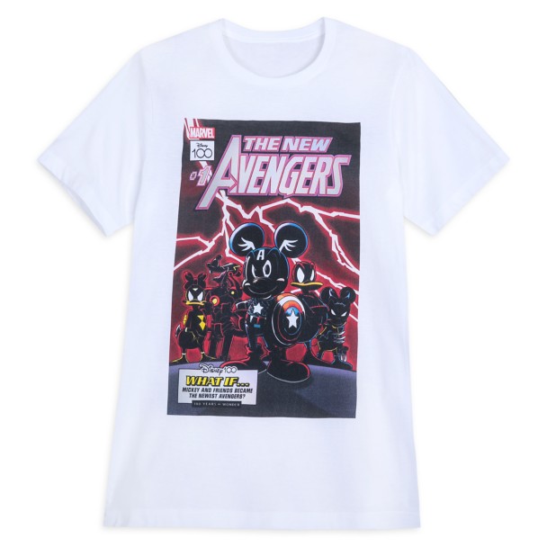 Mickey Mouse and Friends – The New Avengers Comic T-Shirt for Adults – Disney100