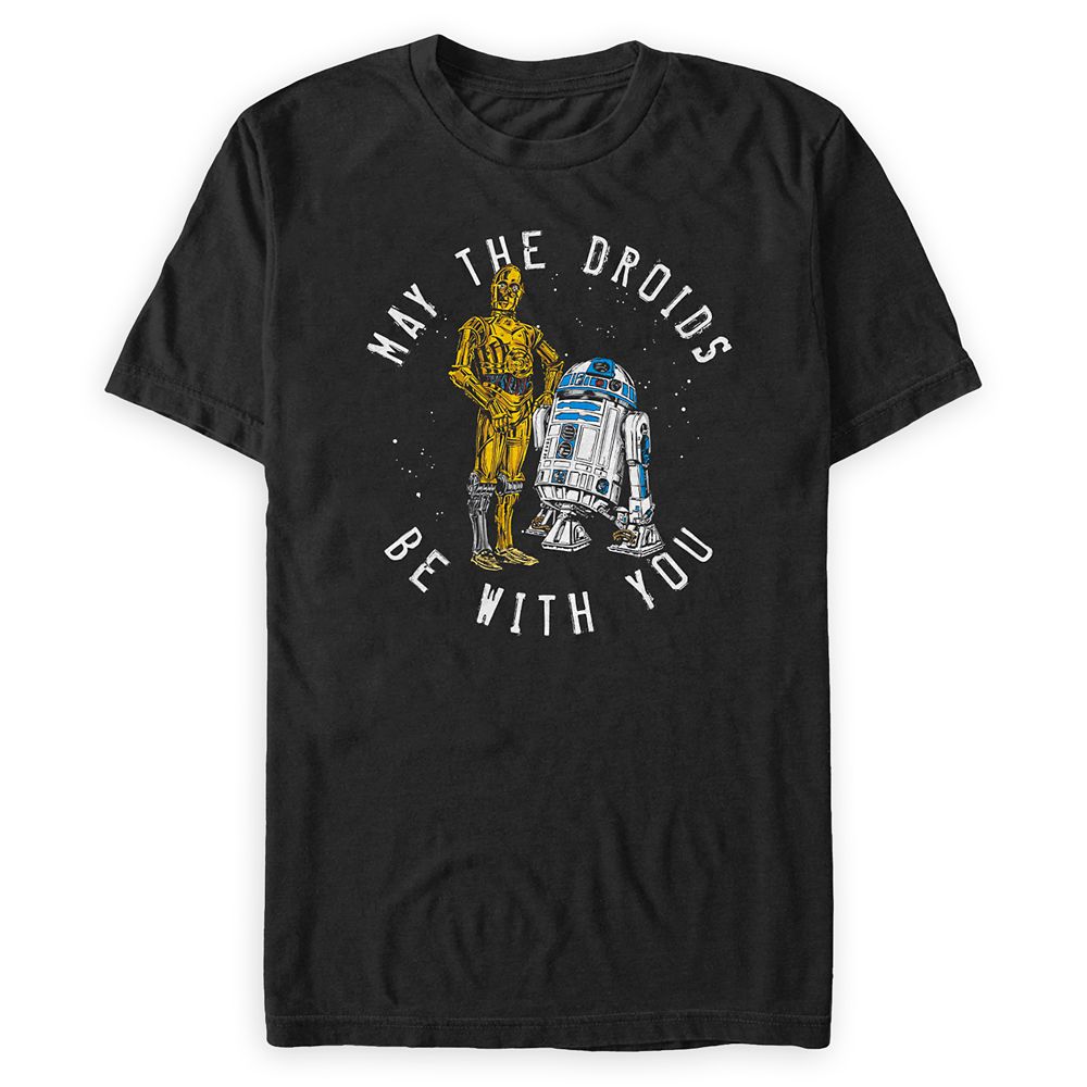 C-3PO and R2-D2 ''May the Droids Be with You'' T-Shirt for Adults – Star Wars