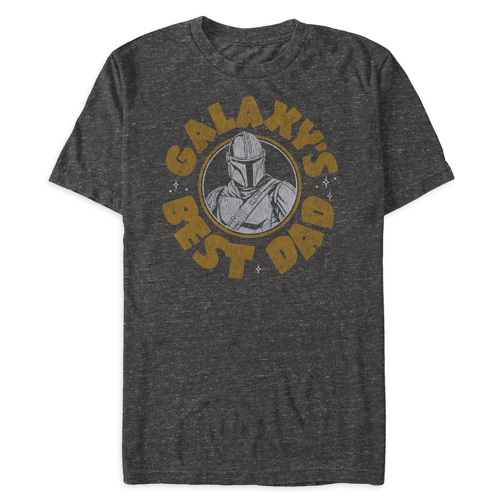 The Mandalorian Galaxys Best Dad Heathered T-Shirt for Men  Star Wars: The Mandalorian Official shopDisney