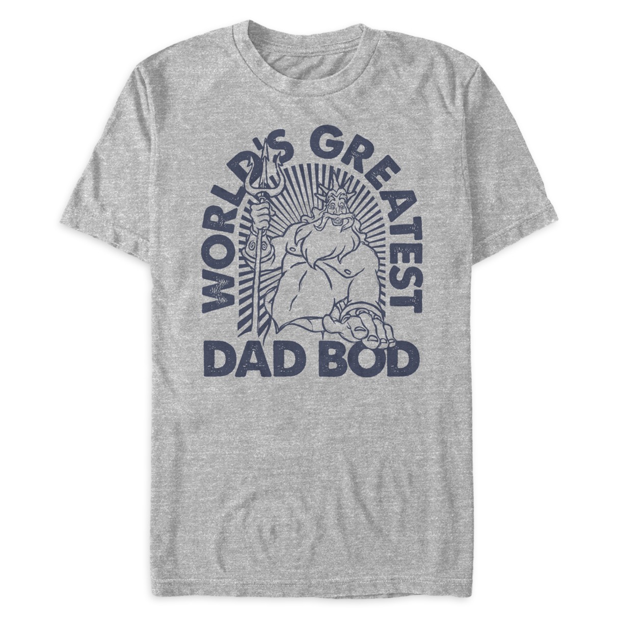 King Triton ''World's Greatest Dad Bod'' Heathered T-Shirt for Men – The  Little Mermaid