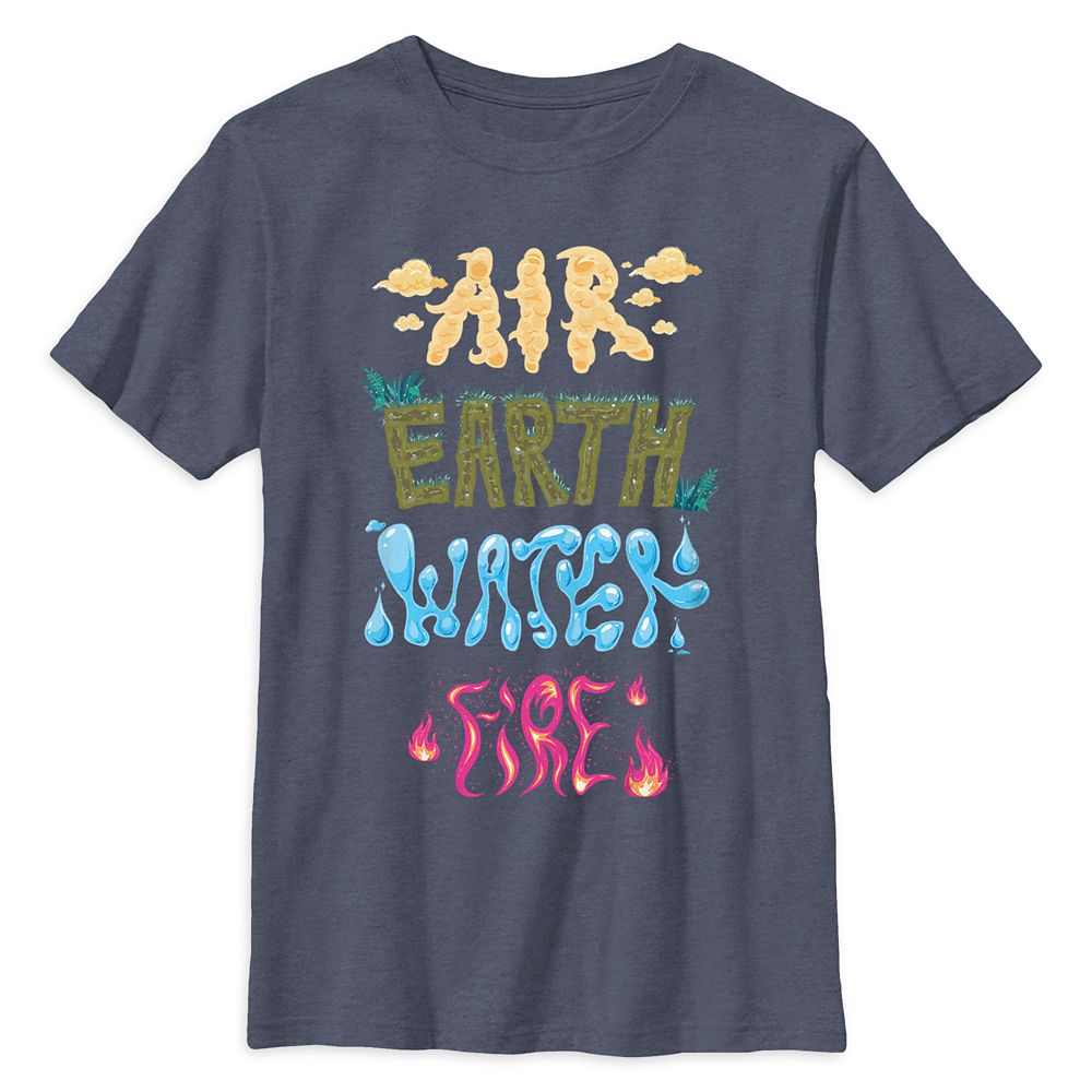 Elemental ''Air, Earth, Water, Fire'' Heathered T-Shirt for Kids