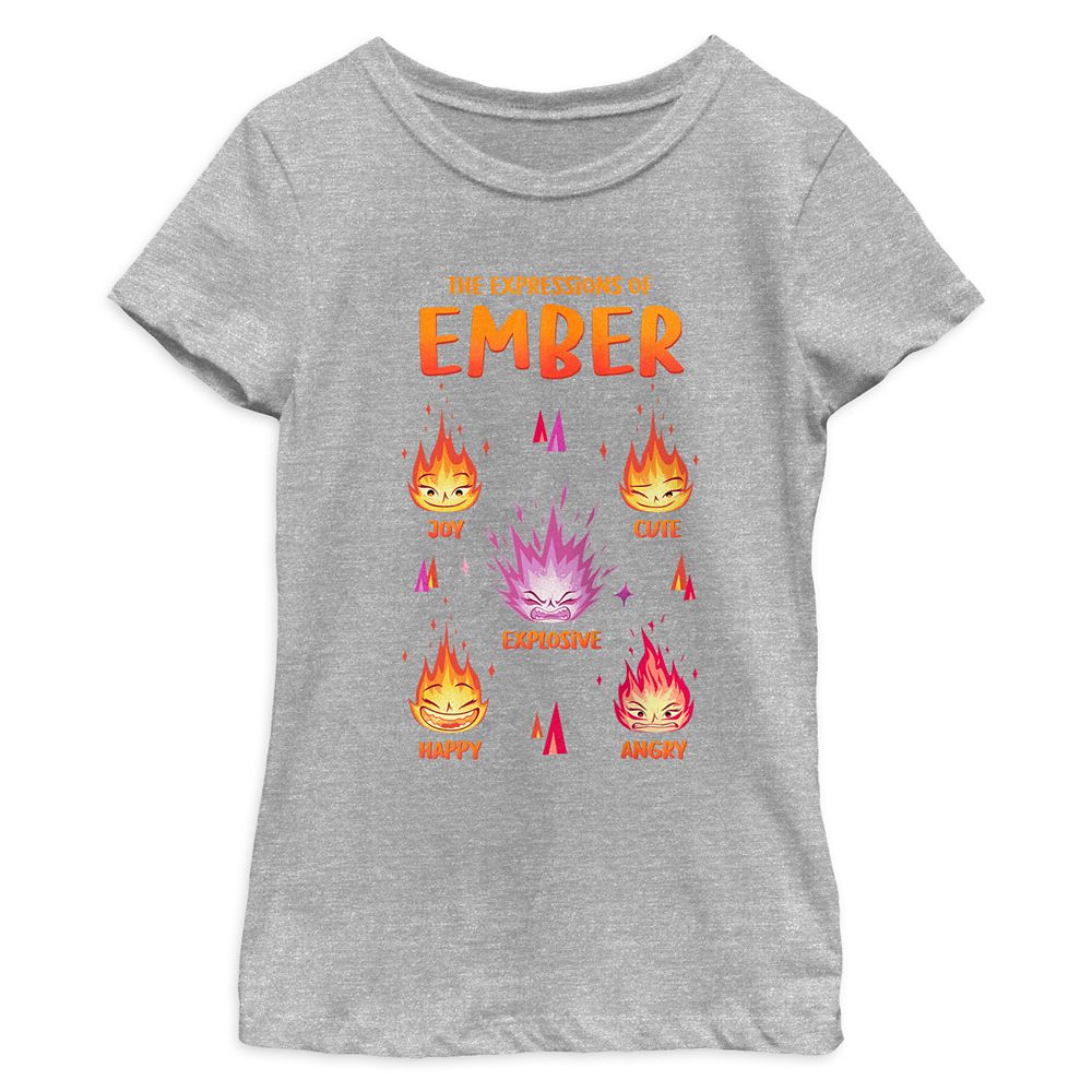 Ember Lumen ''The Expressions of Ember'' Heathered T-Shirt for Kids – Elemental