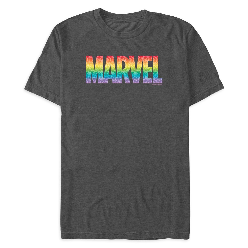 Marvel Rainbow Logo T-Shirt for Adults  Marvel Pride Collection Official shopDisney