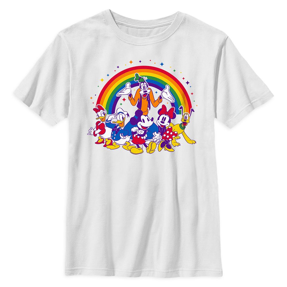 Mickey Mouse and Friends Rainbow T-Shirt for Kids  Disney Pride Collection