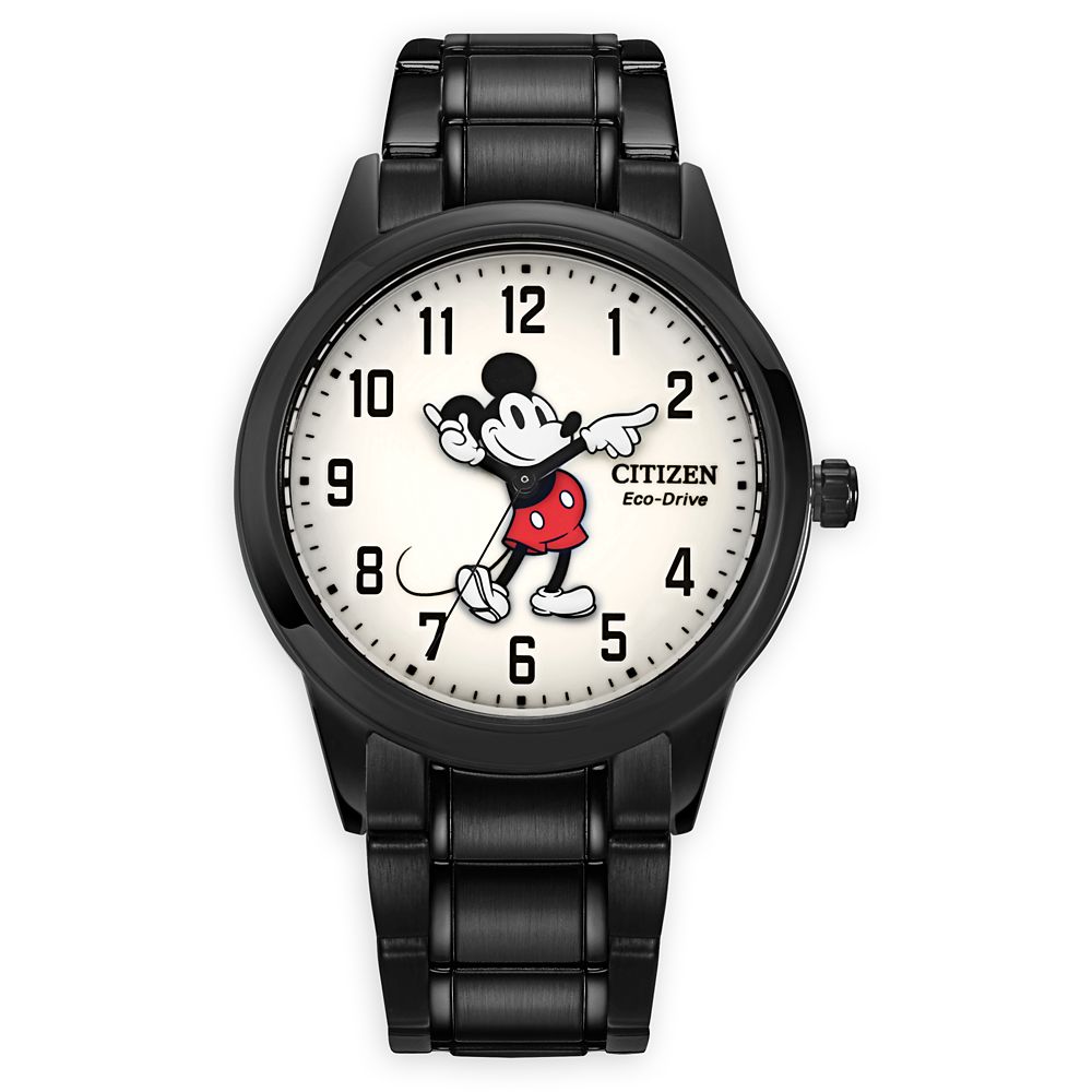 Mickey Mouse Stainless Steel Eco-Drive Watch for Adults by Citizen now out for purchase