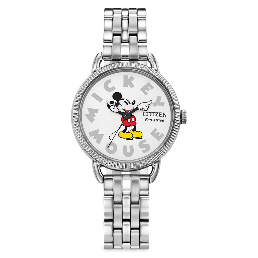Mickey Mouse Stainless Steel Eco-Drive Watch for Women by Citizen now available for purchase