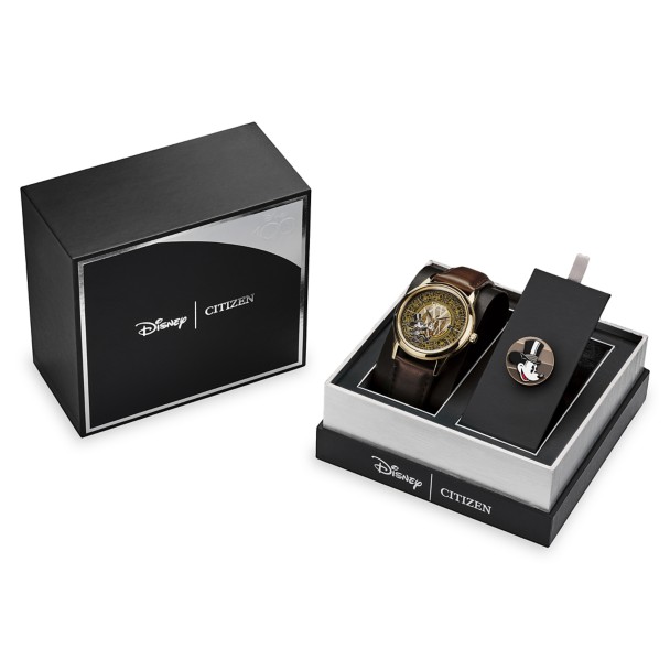 Mickey Mouse ''Hidden Mickeys'' Disney100 Watch and Pin Box Set by