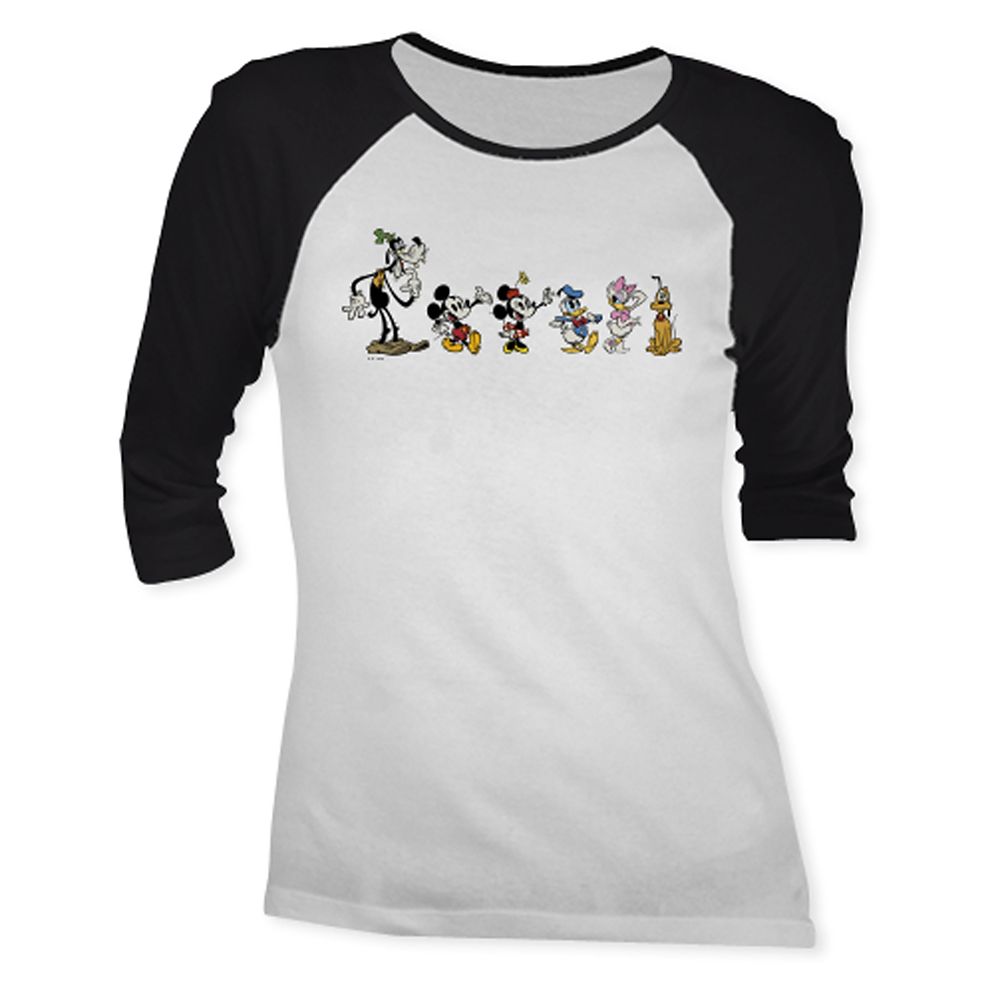 Mickey Mouse Shorts Raglan Tee for Women – Customizable