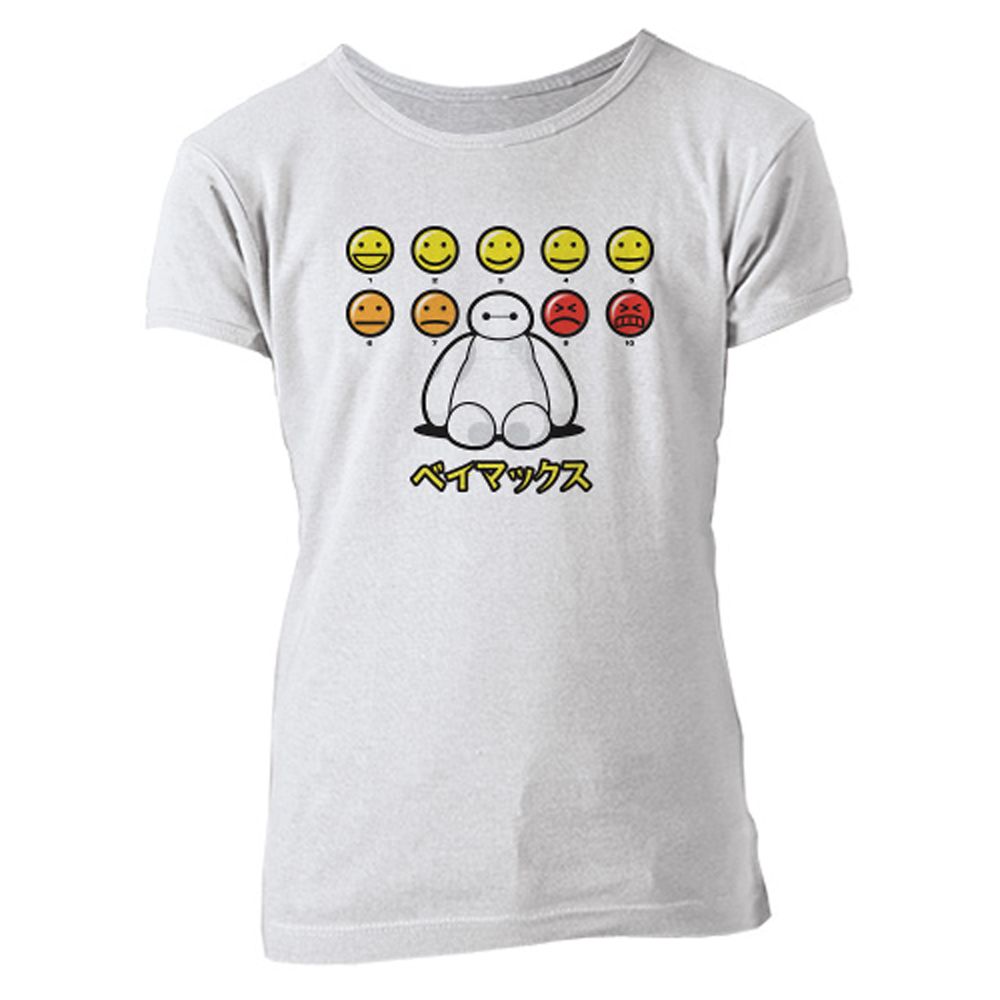 Big Hero 6 Baymax Emoticons Tee for Girls  Customizable Official shopDisney